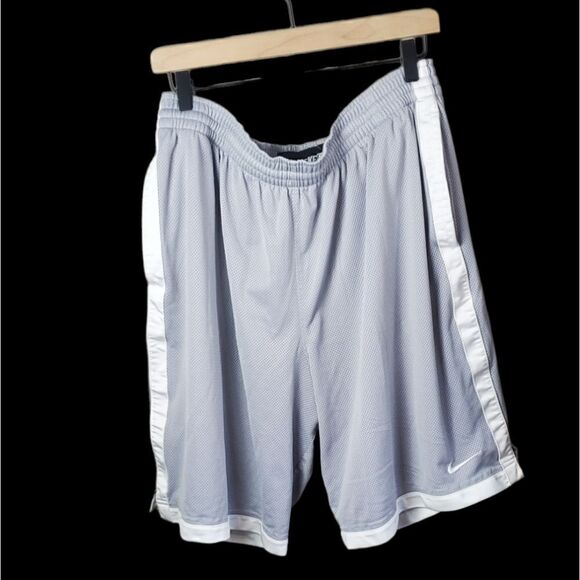 Nike Gray & White Nike Basketball Shorts - Picture 1 of 6